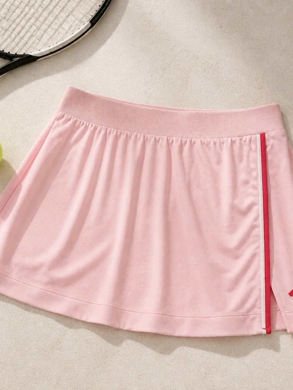 adidas Pink Mini Skirt with Red Trim